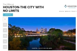 Houston city with no limits marketing