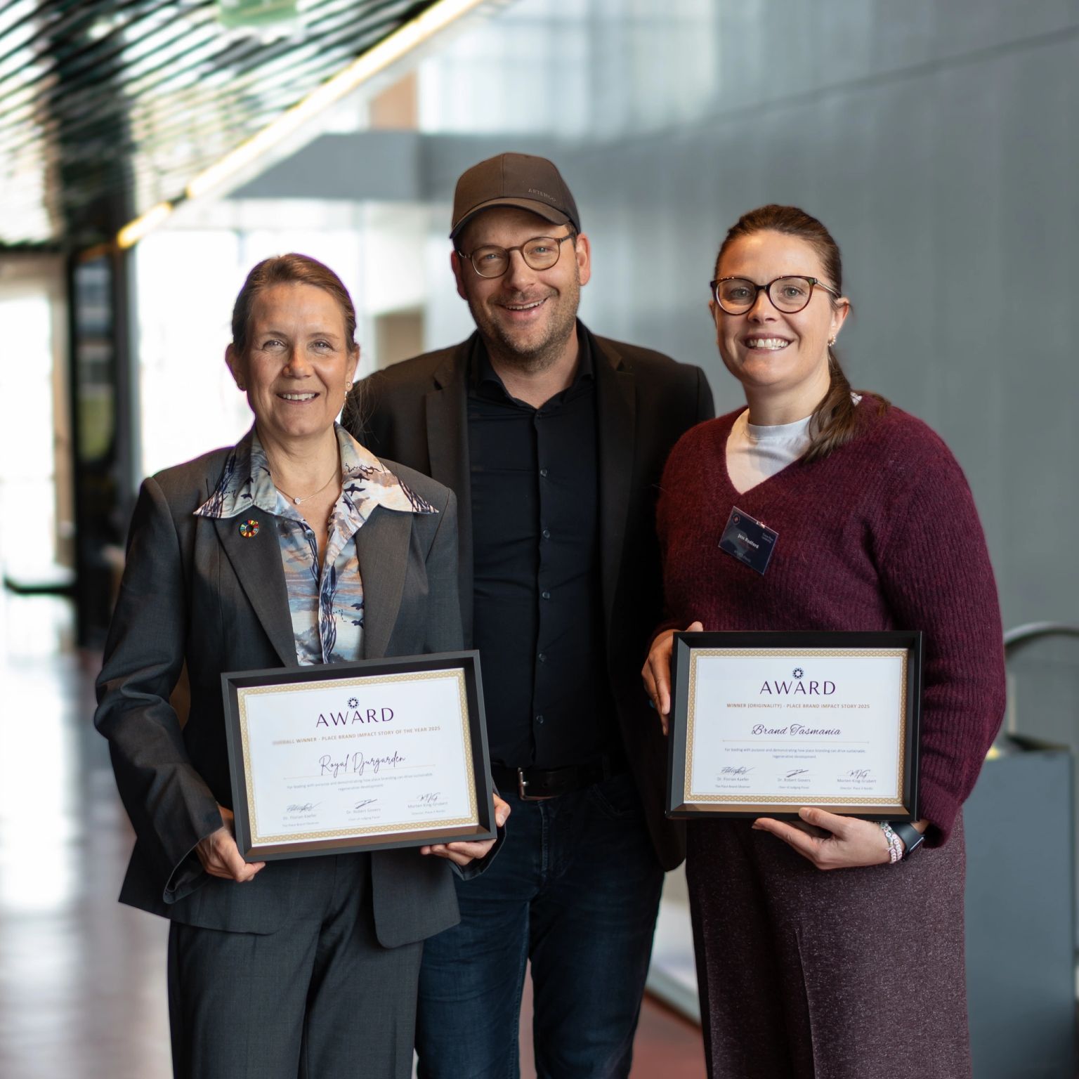 Place brand impact story award winners 2025 - Royal Djurgarden and Tasmania