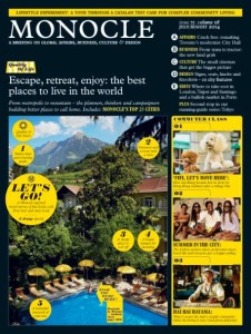 Monocle Magazine cover linked to place branding
