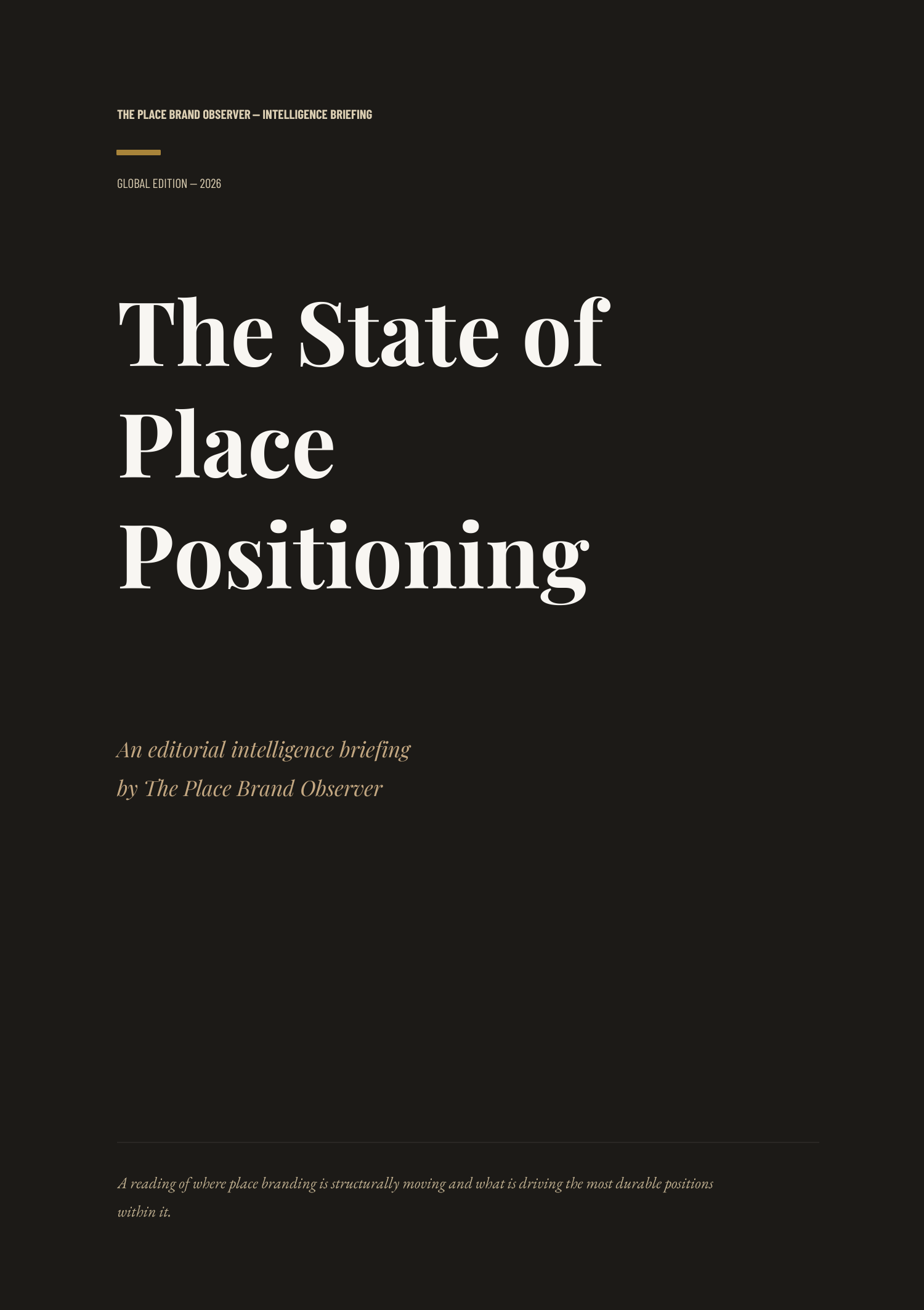 The State of Place Positioning