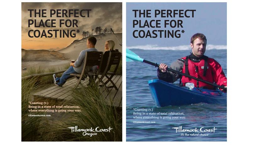 Tillamook Coast advertising by Axia Creative