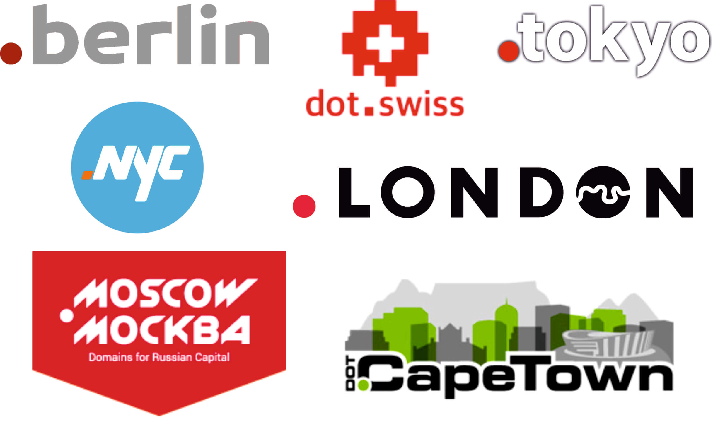 Examples of domain extensions for city marketing